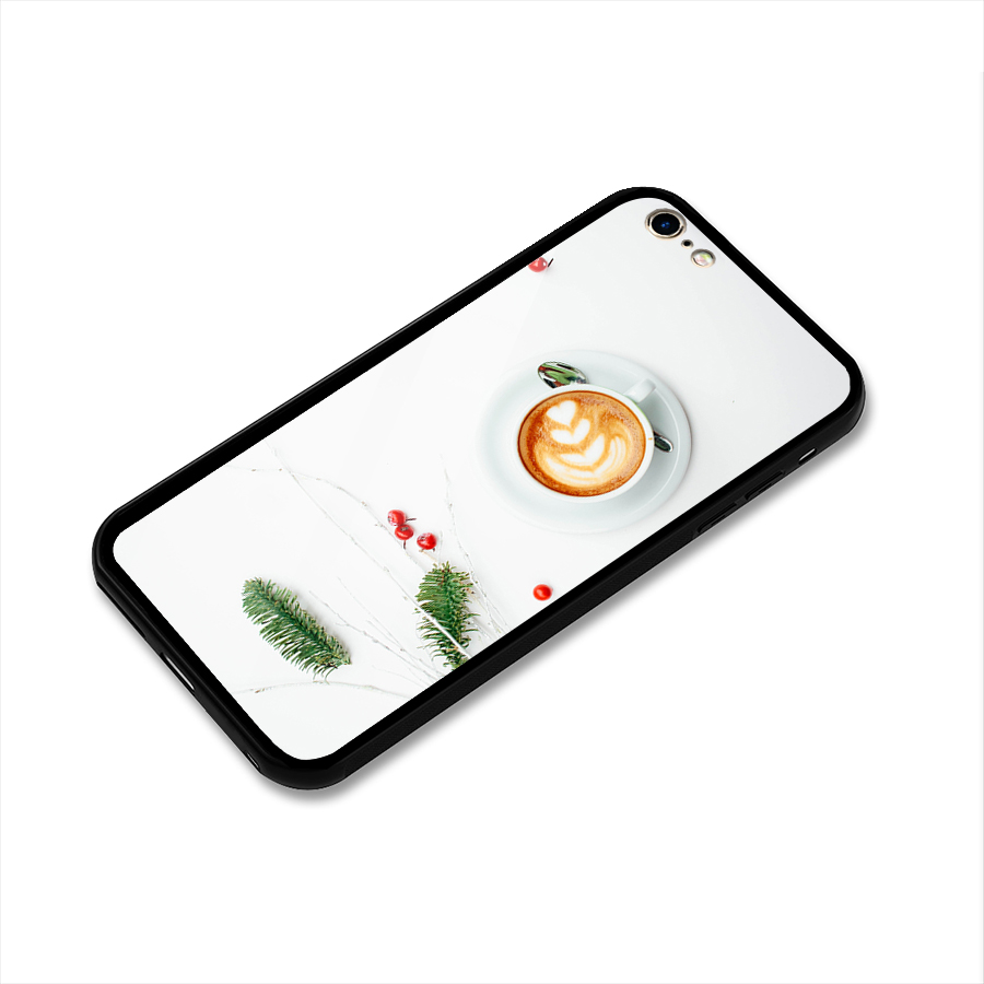 Coffee and Leafs Glass Back Case for iPhone 6 Plus 6S Plus