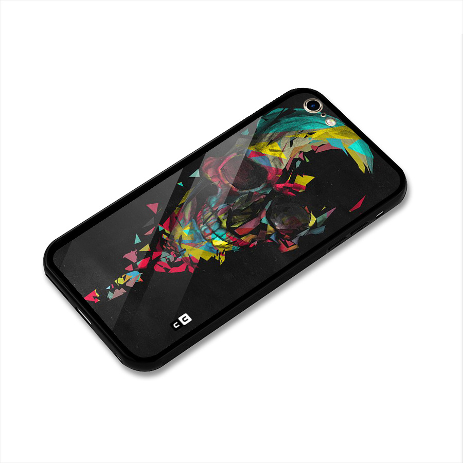 Colored Skull Shred Glass Back Case for iPhone 6 Plus 6S Plus