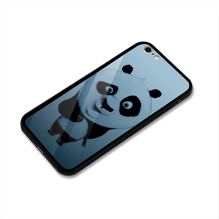 Confused Cute Panda Glass Back Case for iPhone 6 Plus 6S Plus