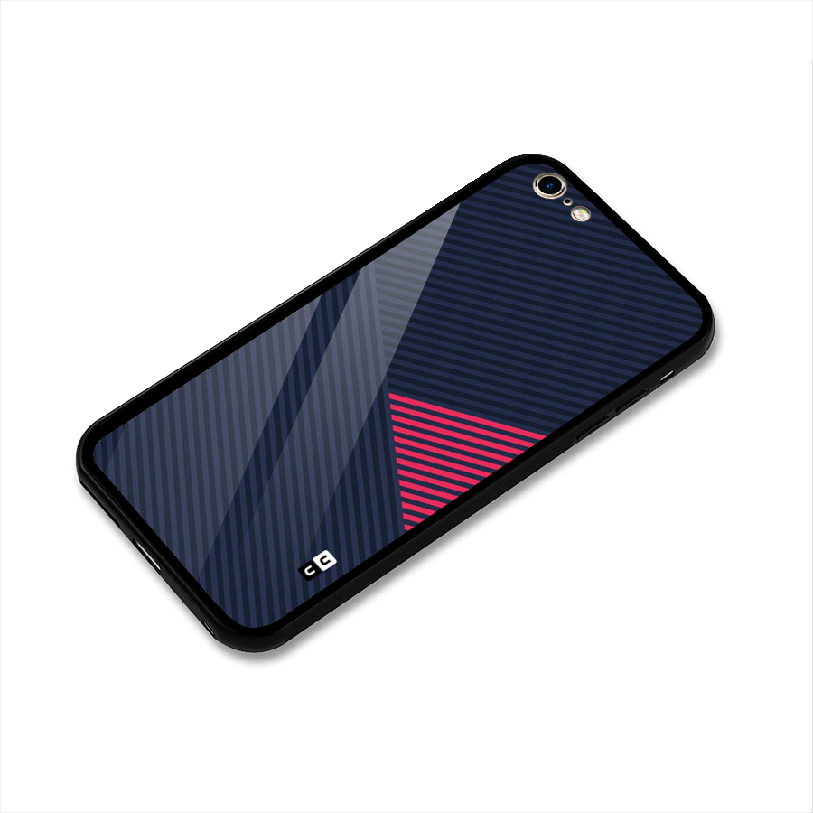 Criscros Stripes Glass Back Case for iPhone 6 Plus 6S Plus