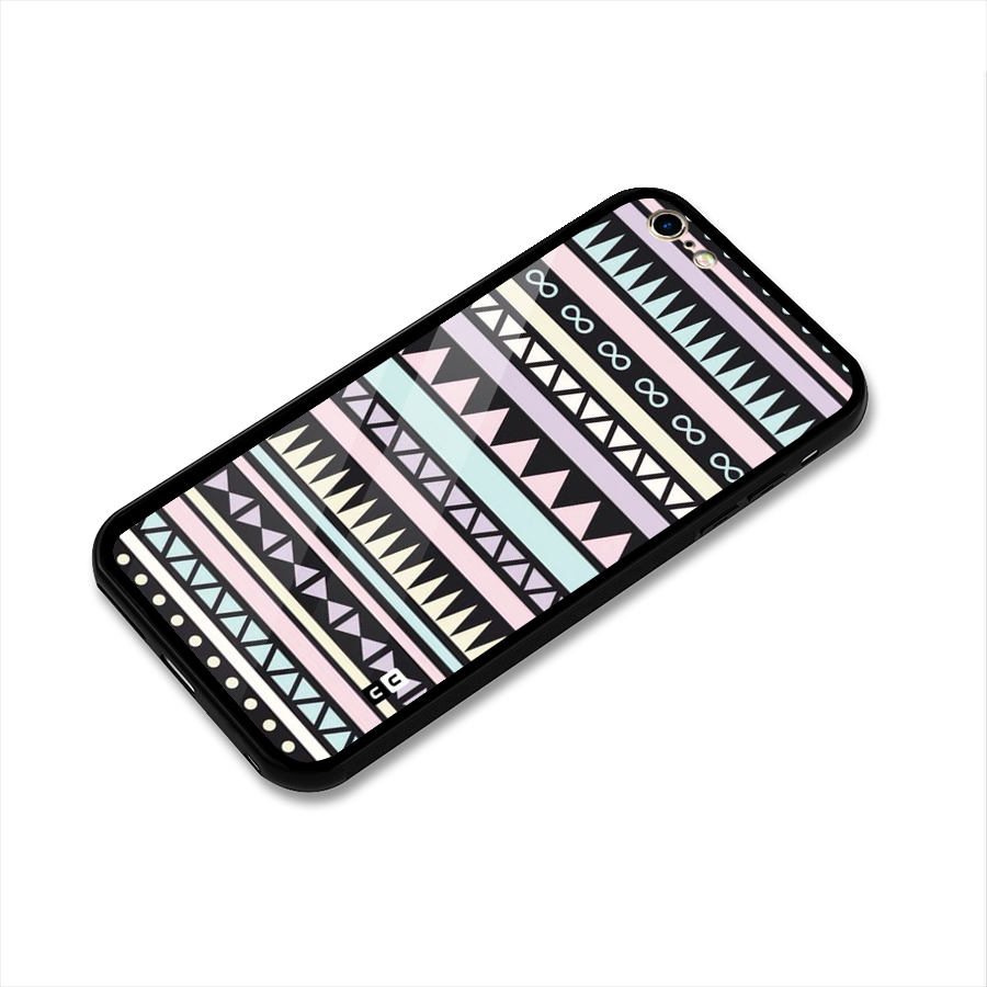 Cute Chev Pattern Glass Back Case for iPhone 6 Plus 6S Plus