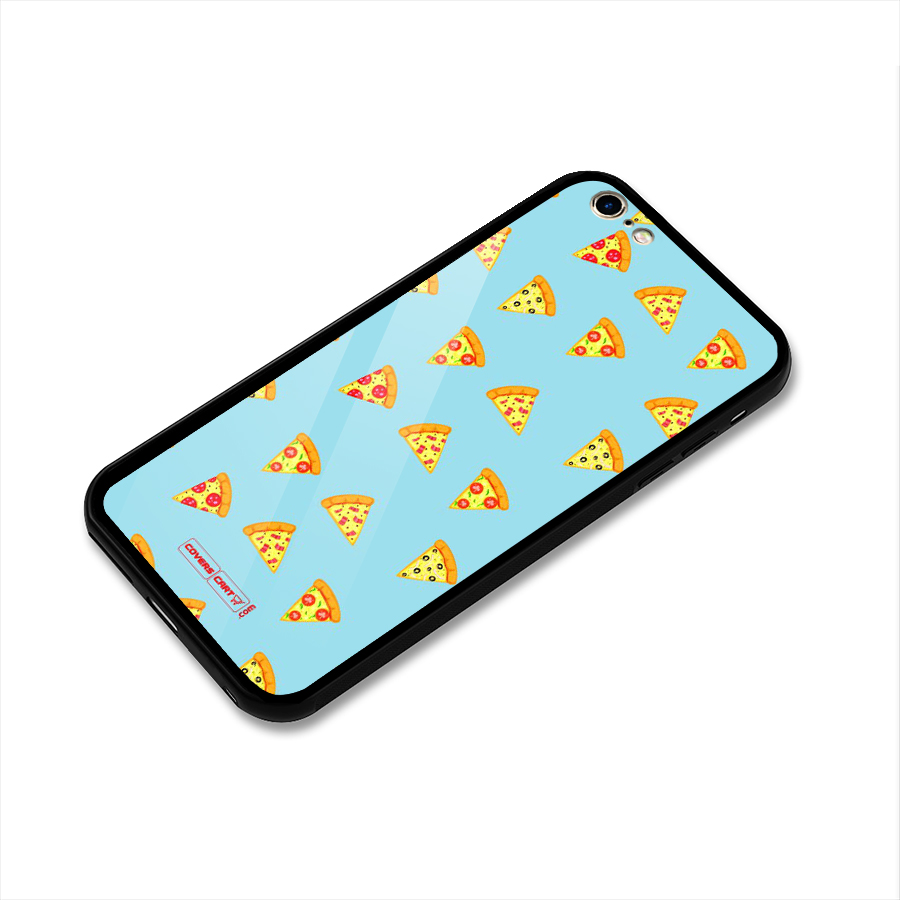 Cute Slices of Pizza Glass Back Case for iPhone 6 Plus 6S Plus