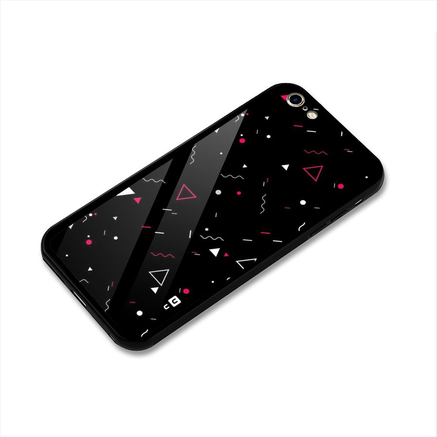Dark Shapes Design Glass Back Case for iPhone 6 Plus 6S Plus
