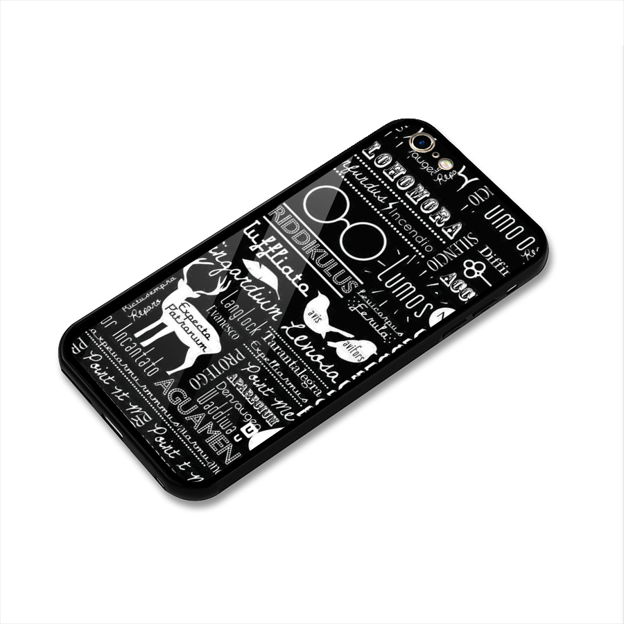 Deer Key Spell Glass Back Case for iPhone 6 Plus 6S Plus