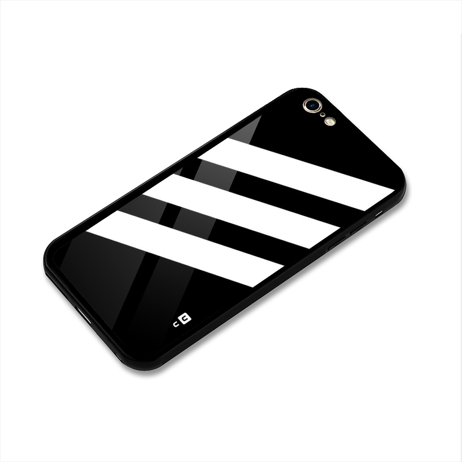 Diagonal Classic Stripes Glass Back Case for iPhone 6 Plus 6S Plus