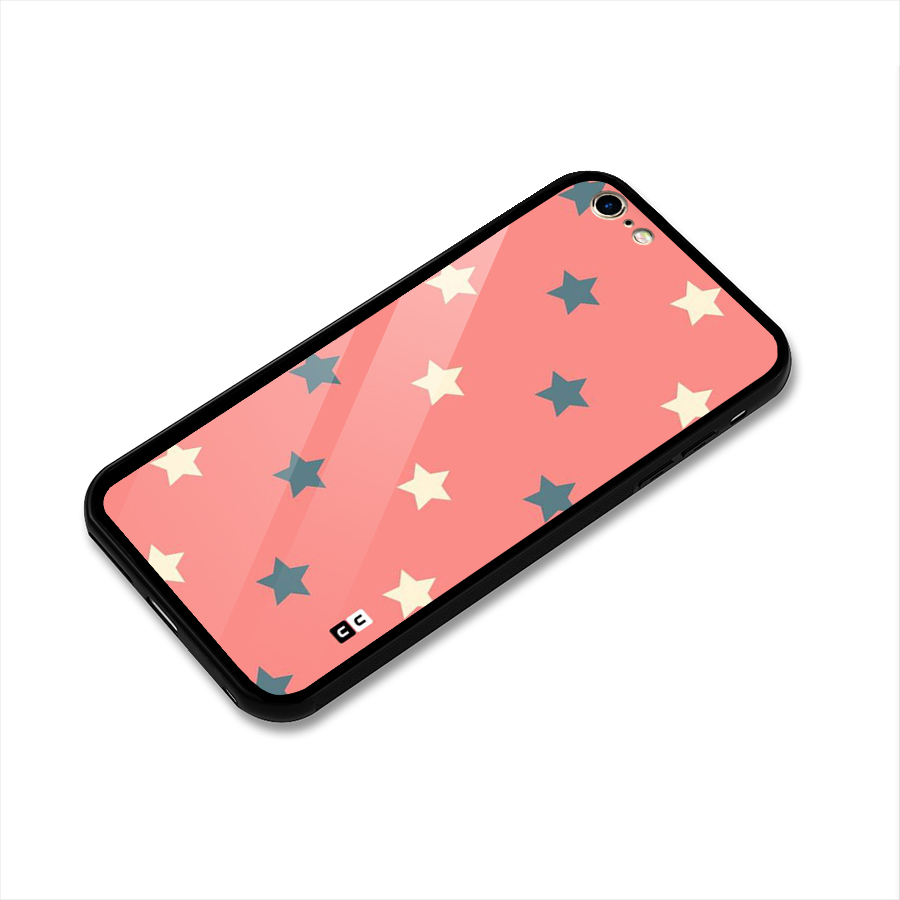 Diagonal Stars Glass Back Case for iPhone 6 Plus 6S Plus