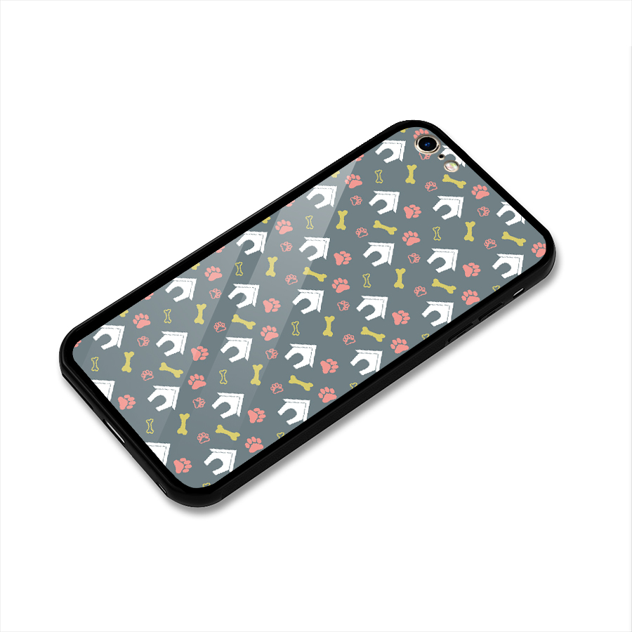 Dog Pattern Glass Back Case for iPhone 6 Plus 6S Plus