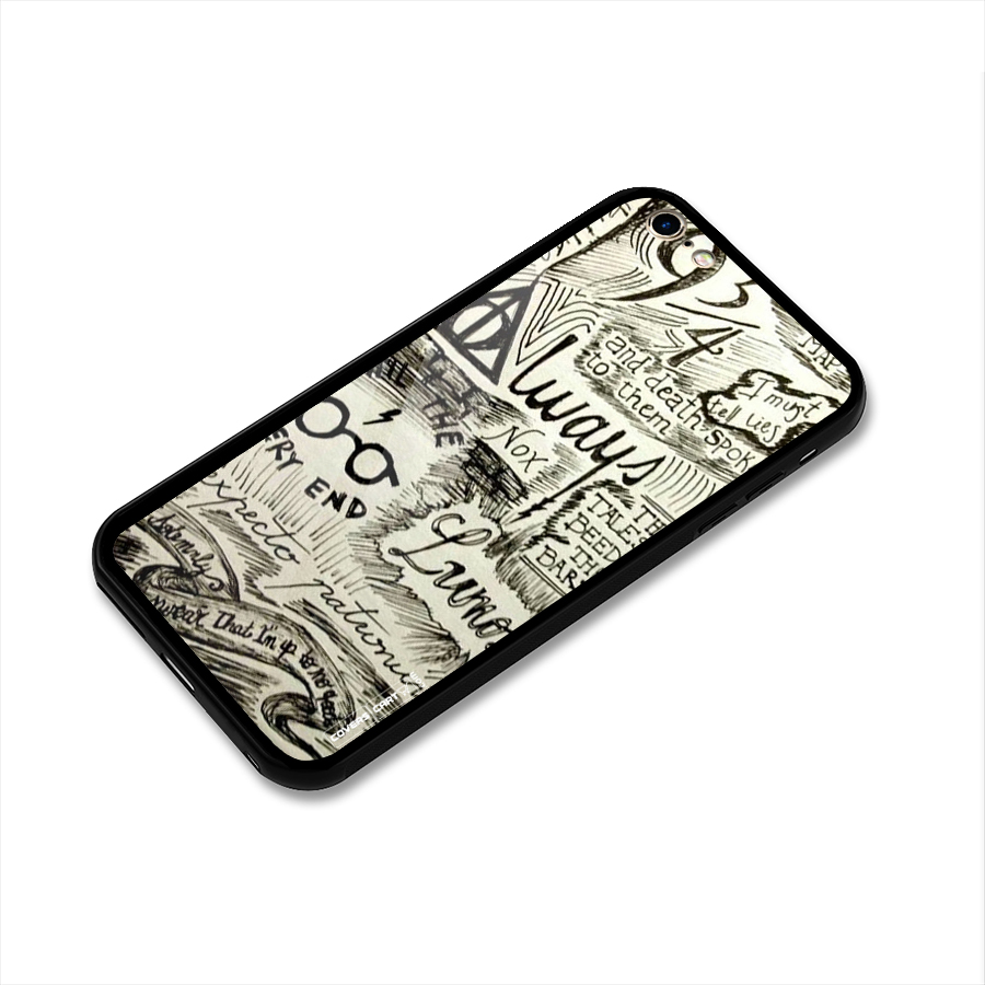 Doodle Art Glass Back Case for iPhone 6 Plus 6S Plus
