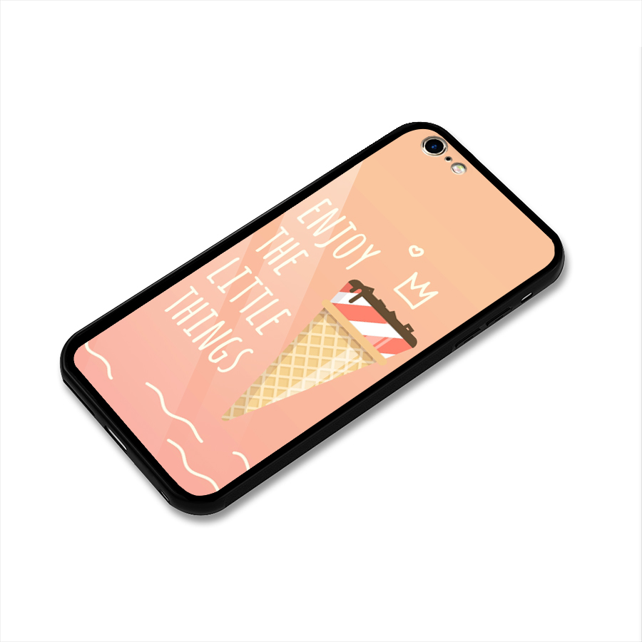 Enjoy the Little Things Glass Back Case for iPhone 6 Plus 6S Plus