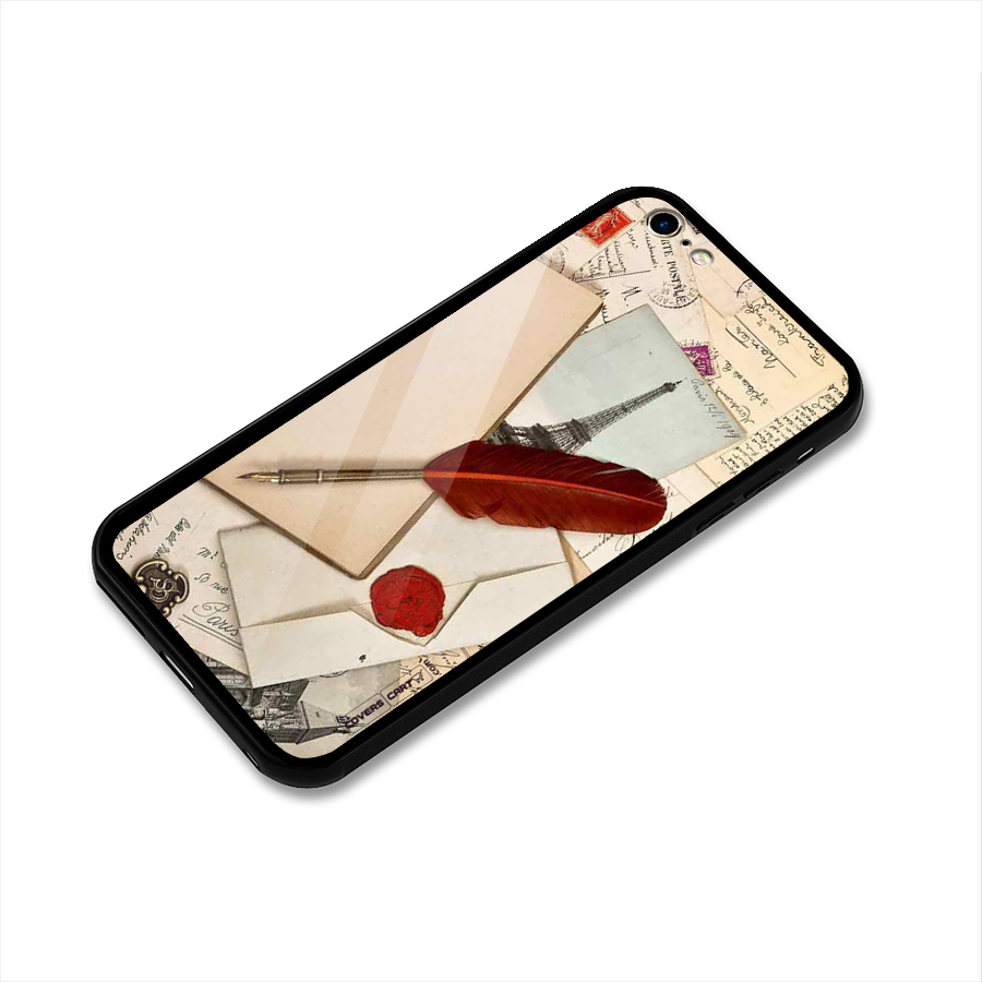 Feather Beauty Glass Back Case for iPhone 6 Plus 6S Plus
