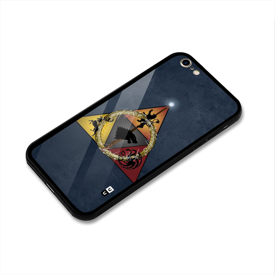 Fight For Crown Glass Back Case for iPhone 6 Plus 6S Plus