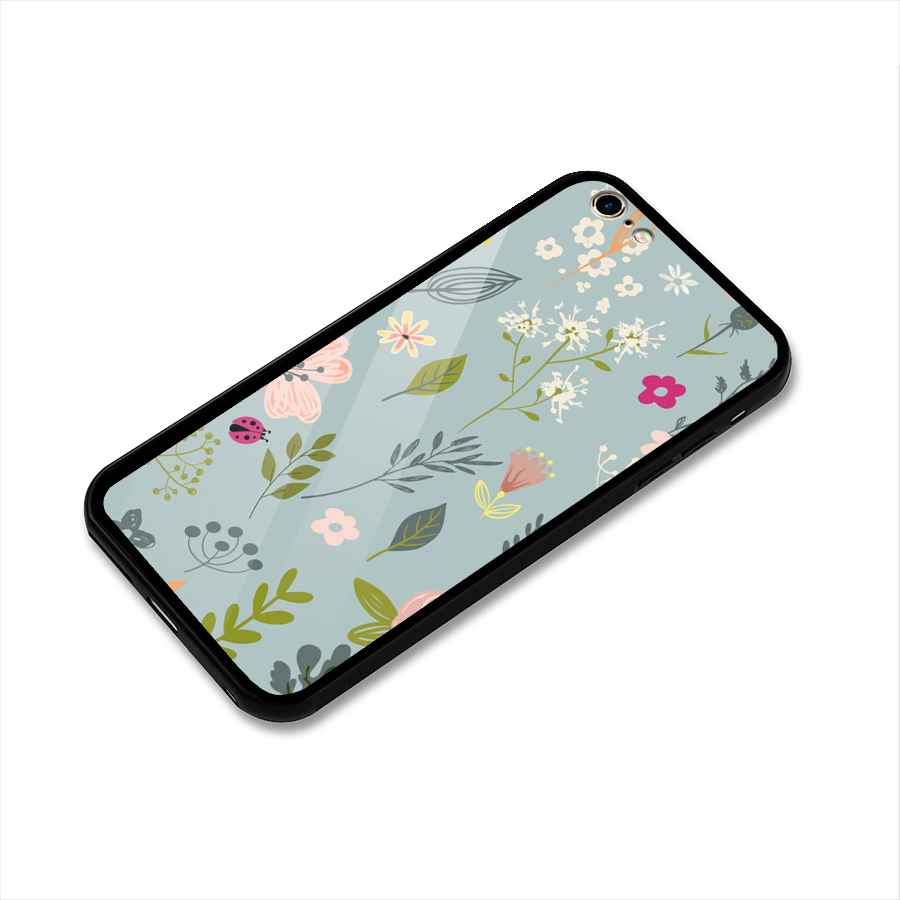 Flawless Flowers Glass Back Case for iPhone 6 Plus 6S Plus