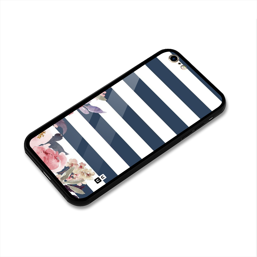 Floral Water Art Glass Back Case for iPhone 6 Plus 6S Plus