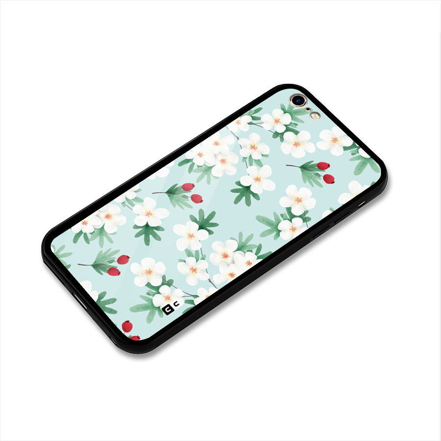 Flowers Pastel Glass Back Case for iPhone 6 Plus 6S Plus