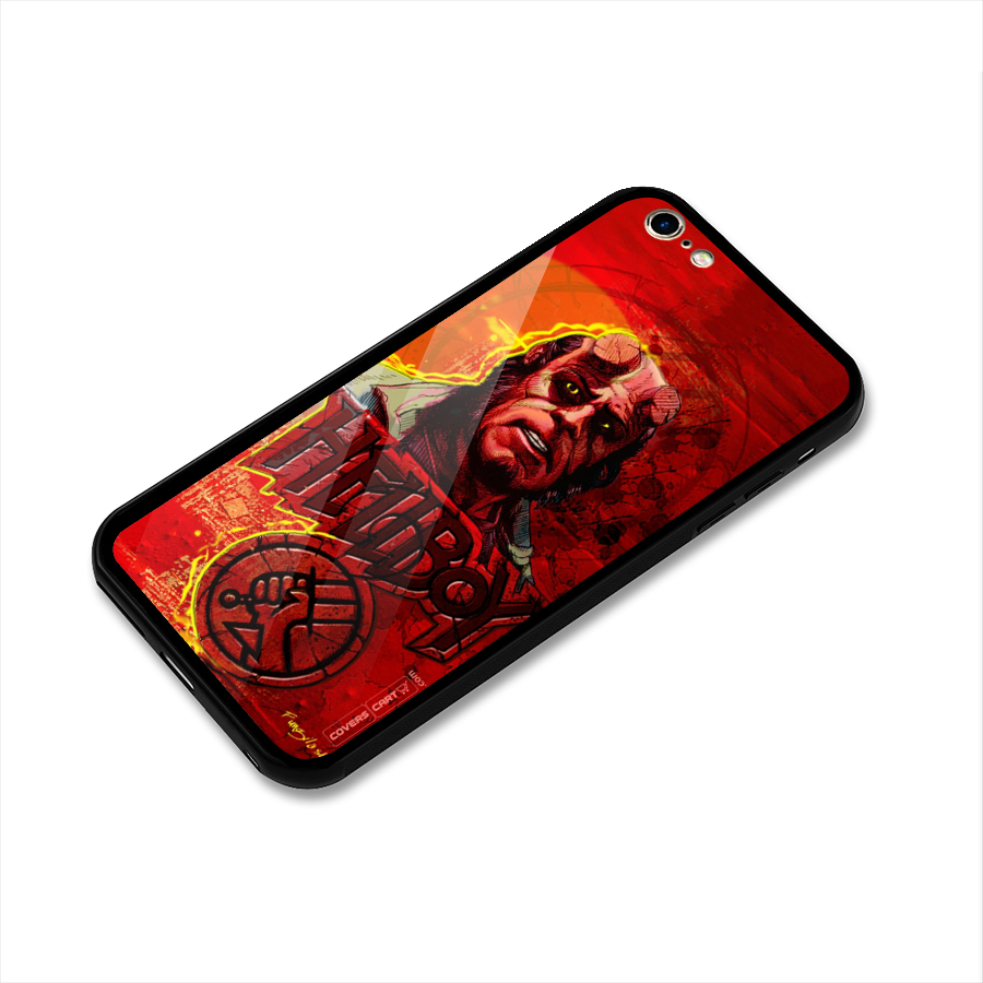 Hellboy Artwork Glass Back Case for iPhone 6 Plus 6S Plus