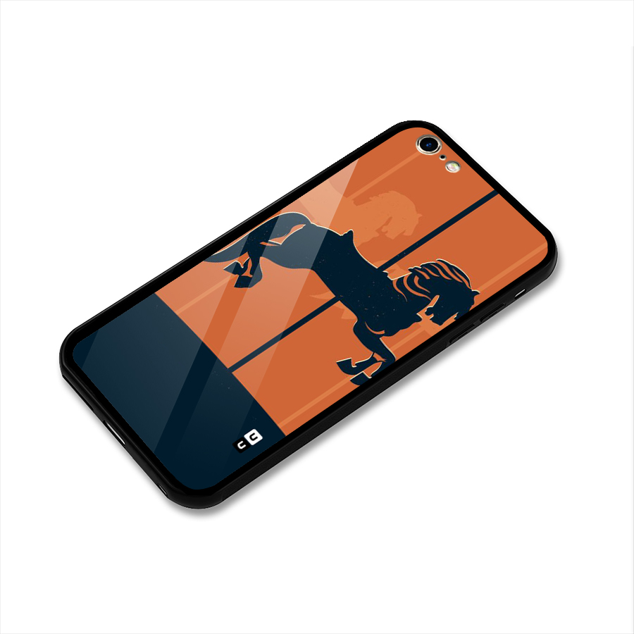 Horse Glass Back Case for iPhone 6 Plus 6S Plus
