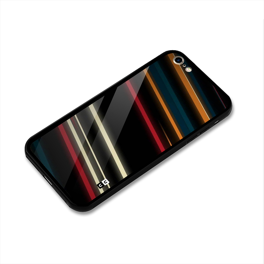 Light Diagonal Stripes Glass Back Case for iPhone 6 Plus 6S Plus