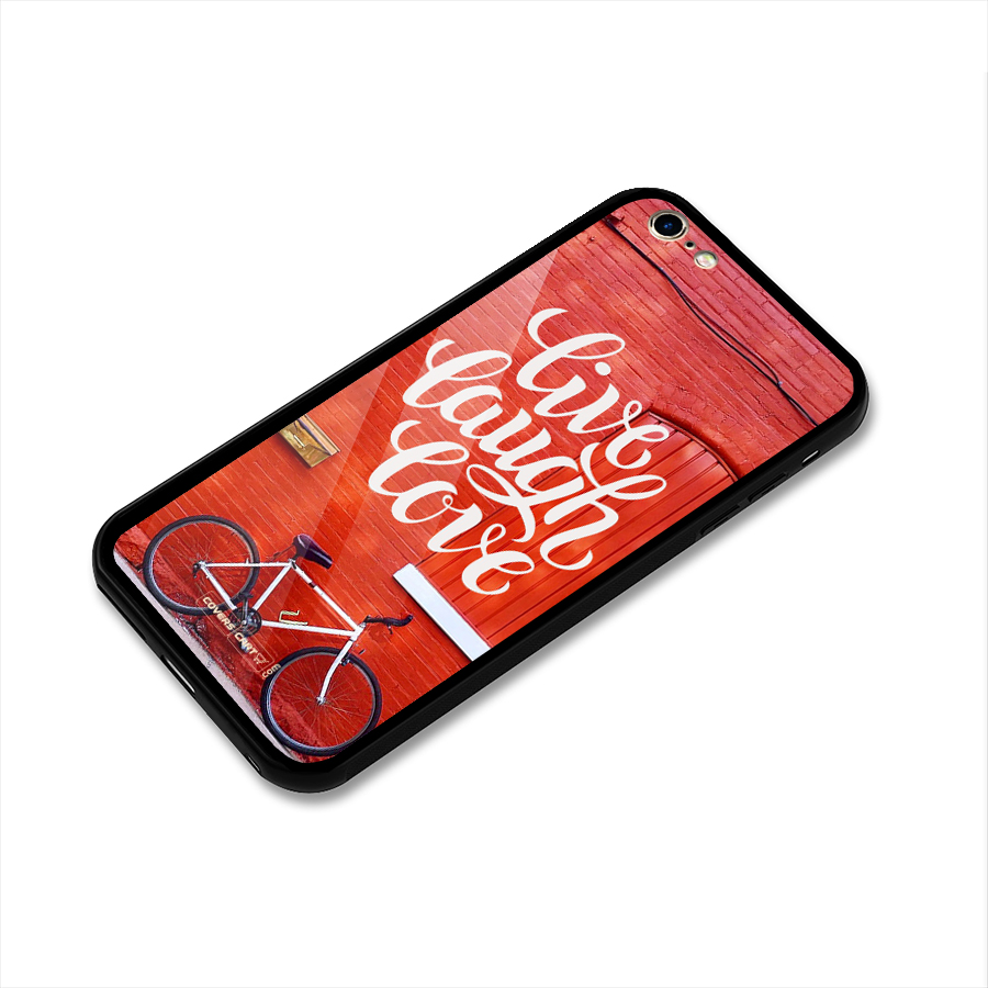 Live Laugh Love Glass Back Case for iPhone 6 Plus 6S Plus