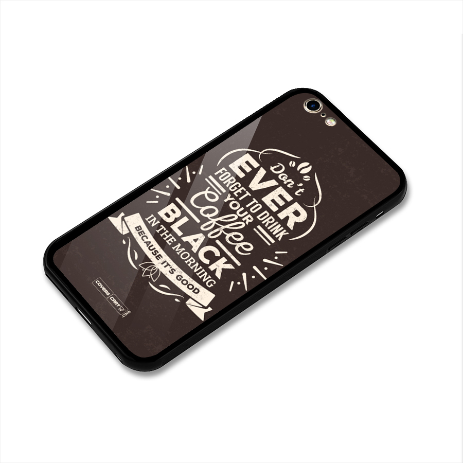 Morning Coffee Love Glass Back Case for iPhone 6 Plus 6S Plus