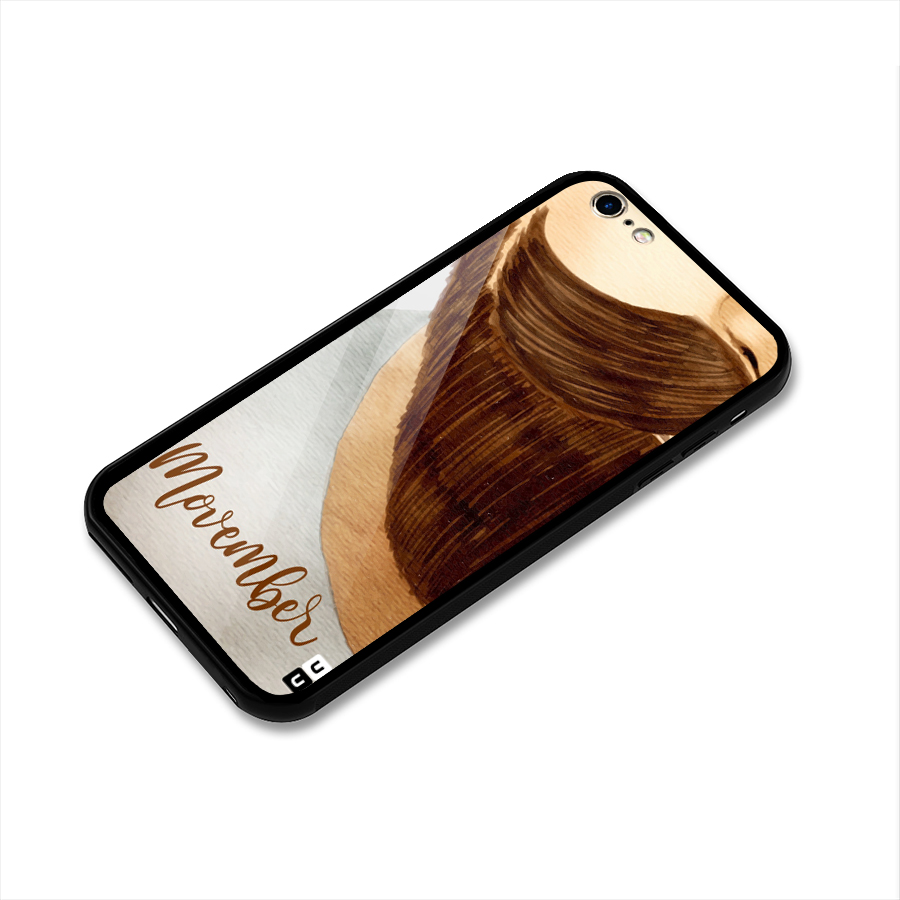 Movember Moustache Glass Back Case for iPhone 6 Plus 6S Plus