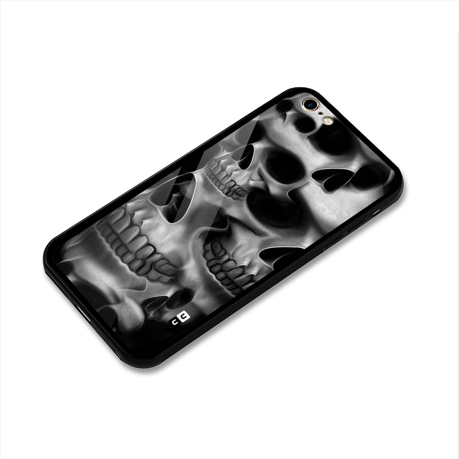 Multiple Skulls Glass Back Case for iPhone 6 Plus 6S Plus