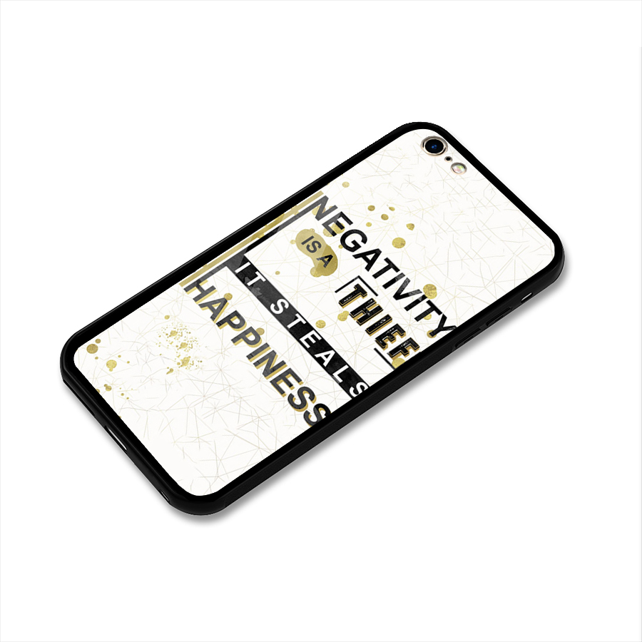 Negativity Thief Glass Back Case for iPhone 6 Plus 6S Plus