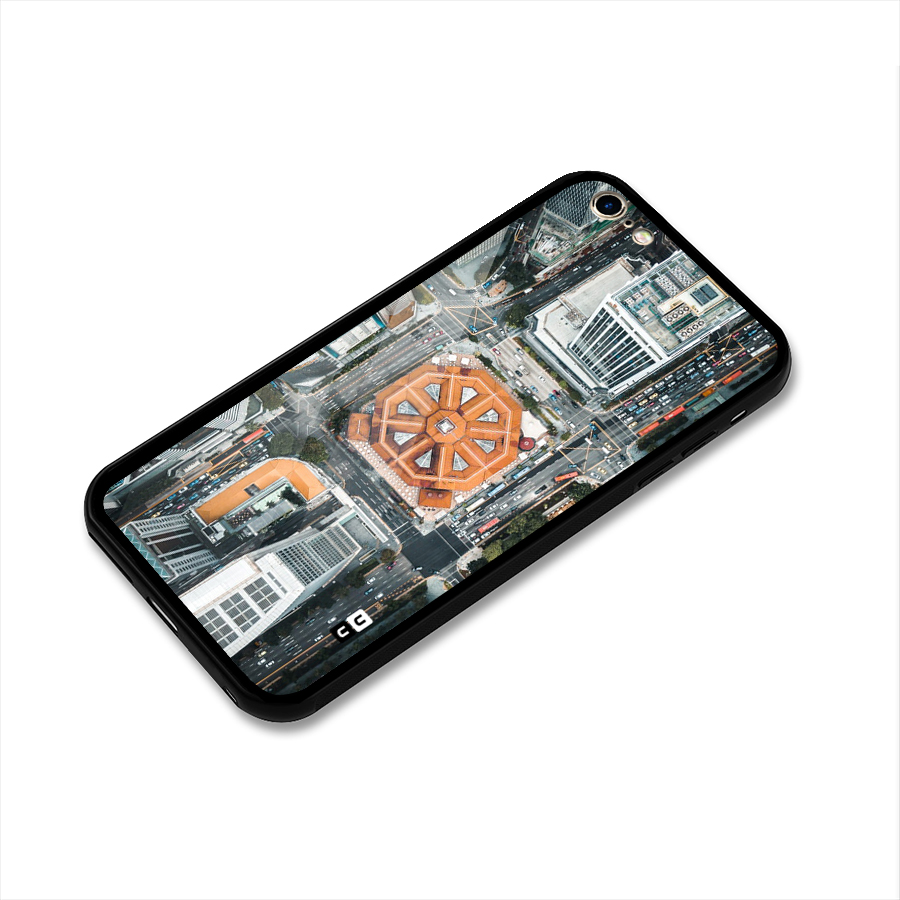 Orange Dome Glass Back Case for iPhone 6 Plus 6S Plus