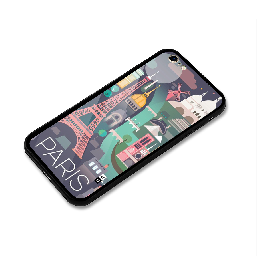 Pink Cute Tower Glass Back Case for iPhone 6 Plus 6S Plus