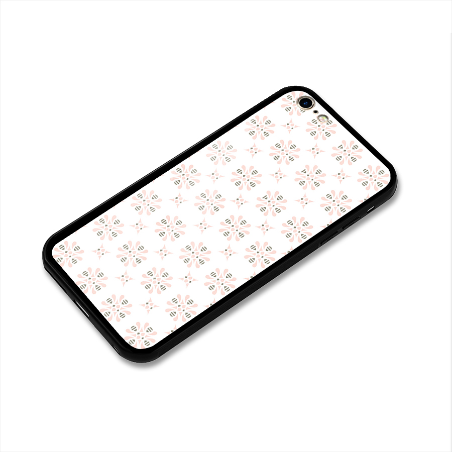 Pink Floral Pattern Glass Back Case for iPhone 6 Plus 6S Plus