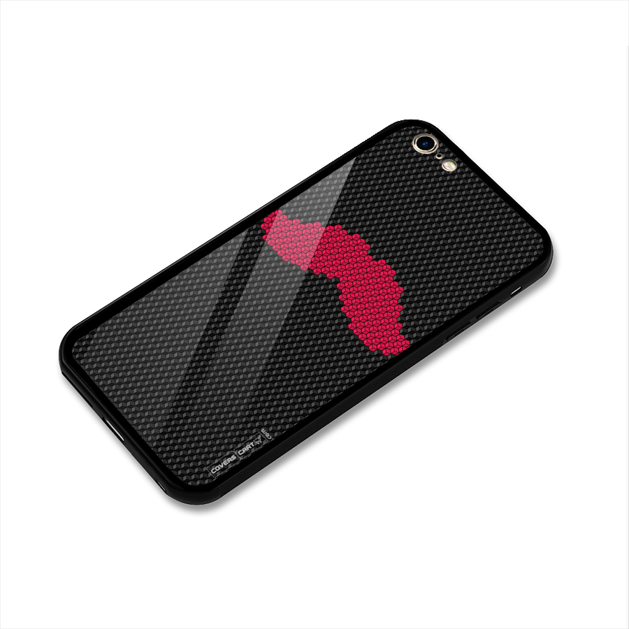 Pink Moustache Glass Back Case for iPhone 6 Plus 6S Plus