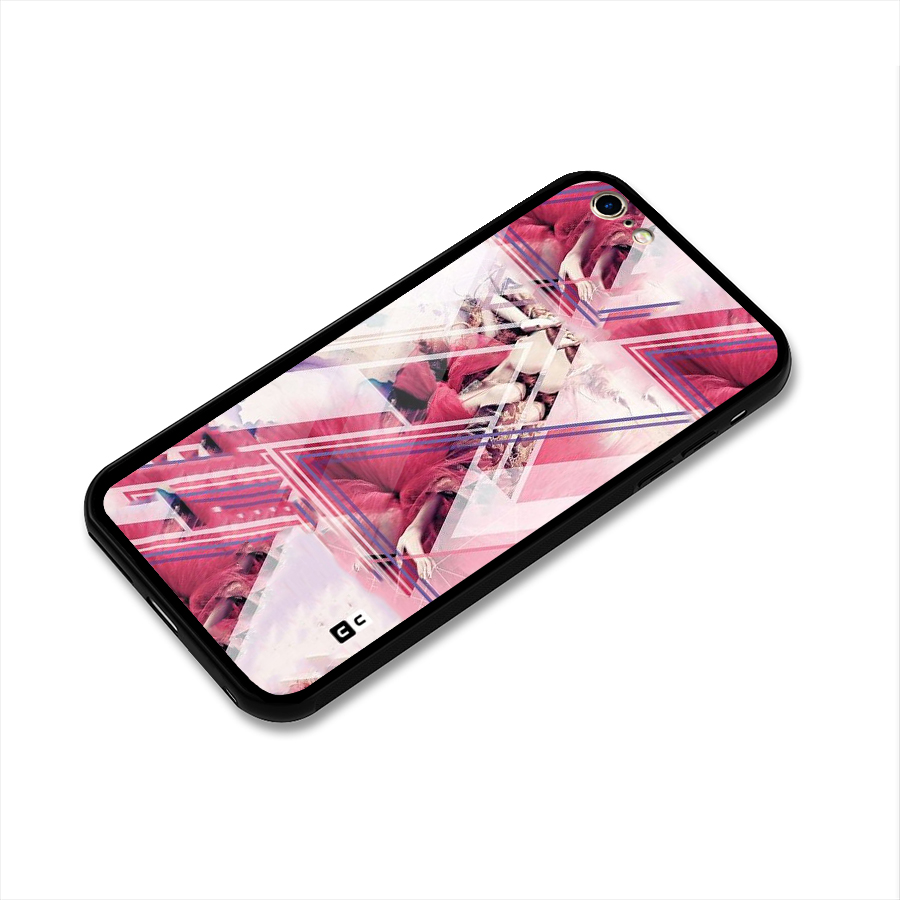 Pink Rose Abstract Glass Back Case for iPhone 6 Plus 6S Plus