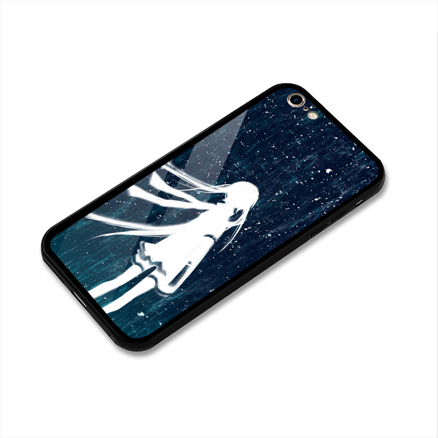 Rain White Girl Glass Back Case for iPhone 6 Plus 6S Plus