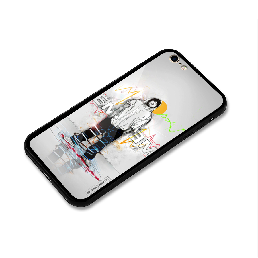 Rap King Eminem Glass Back Case for iPhone 6 Plus 6S Plus