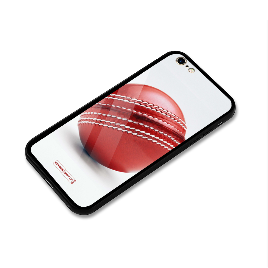 Red International Cricket Ball Glass Back Case for iPhone 6 Plus 6S Plus