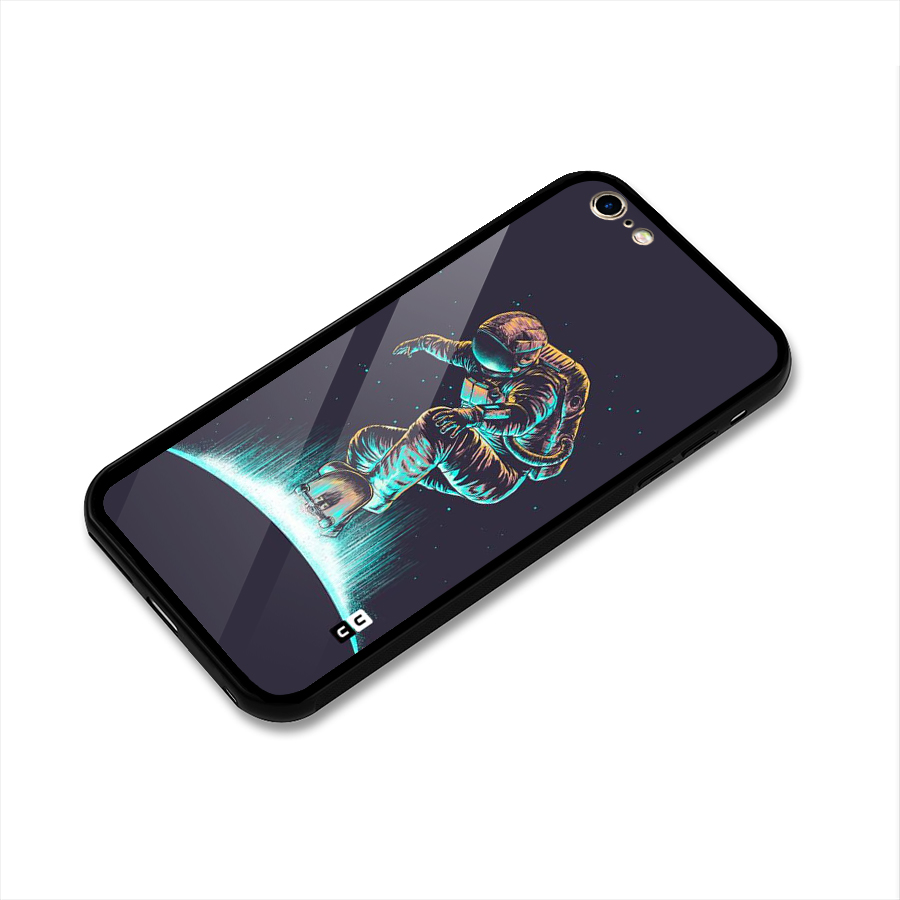 Rolling Spaceman Glass Back Case for iPhone 6 Plus 6S Plus