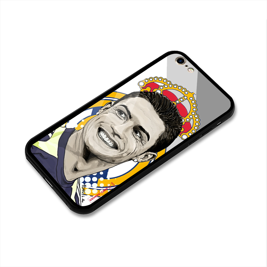 Ronaldo Madrid King Glass Back Case for iPhone 6 Plus 6S Plus