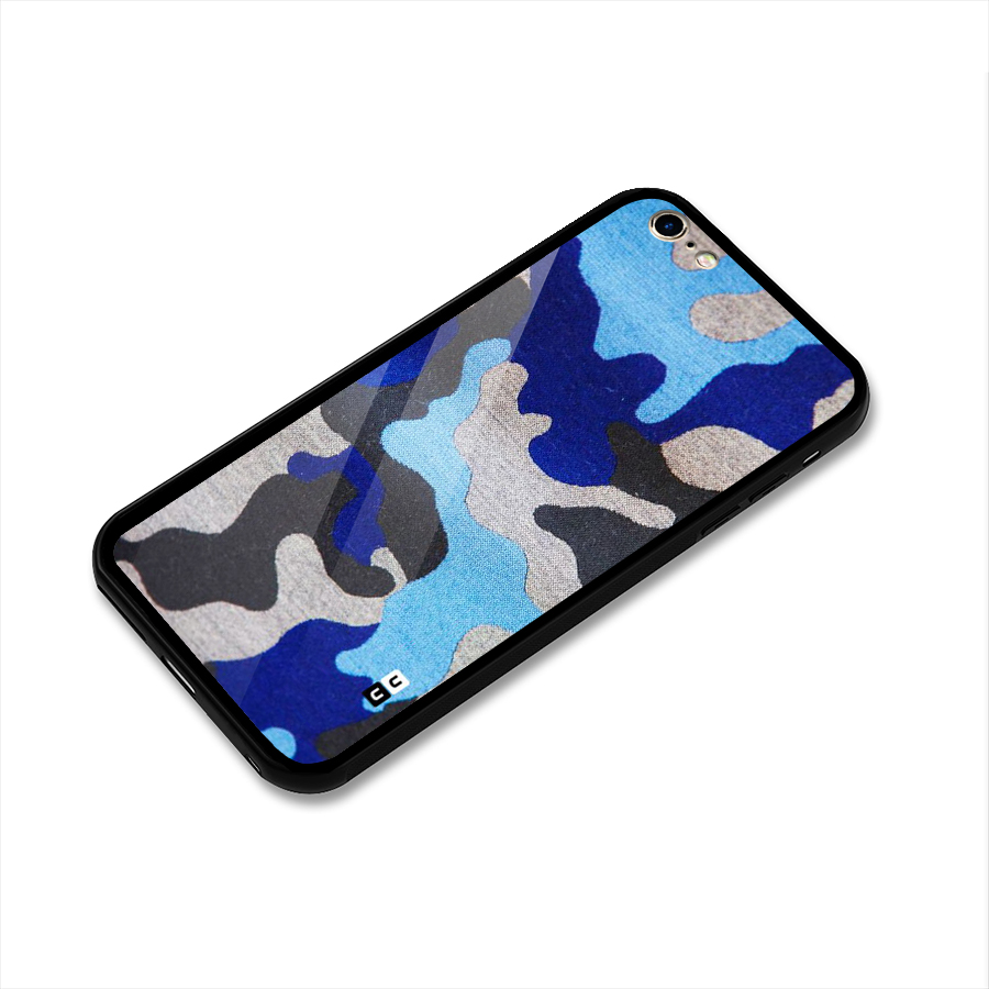 Rugged Camouflage Glass Back Case for iPhone 6 Plus 6S Plus