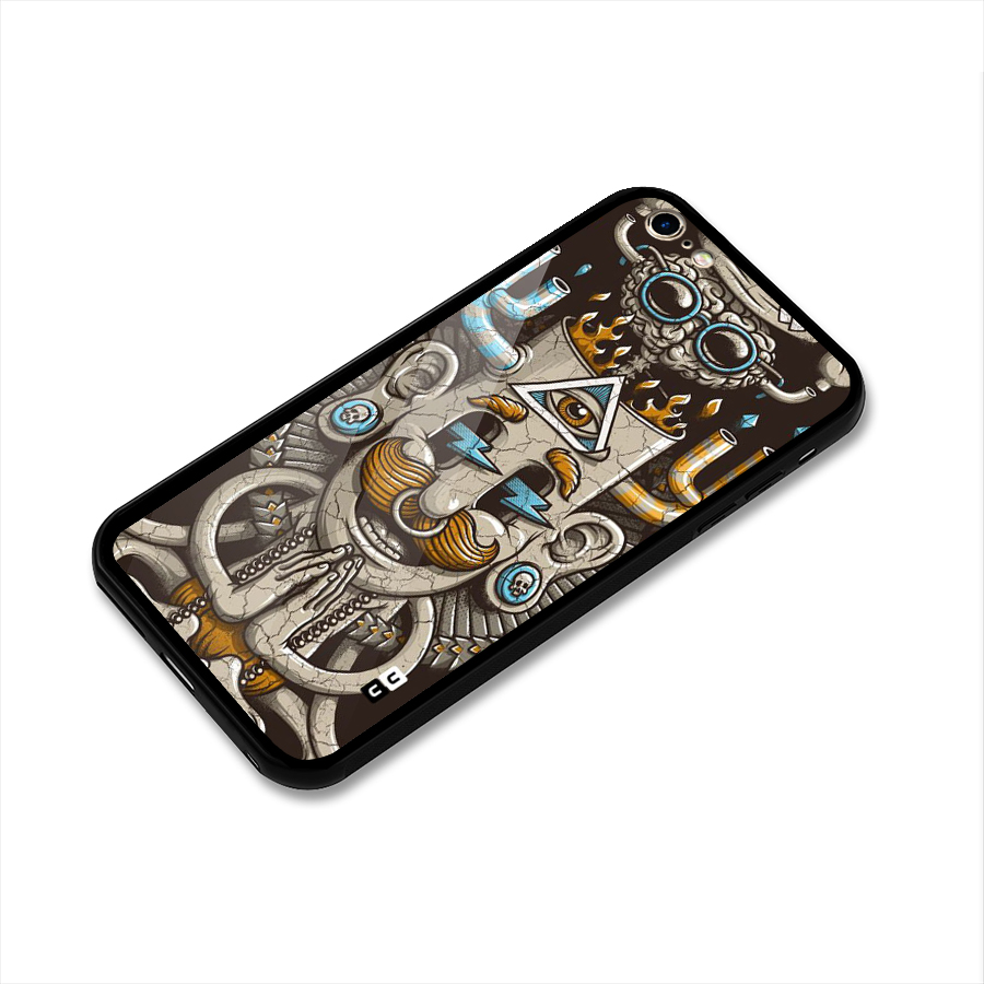 Sculpture Design Glass Back Case for iPhone 6 Plus 6S Plus