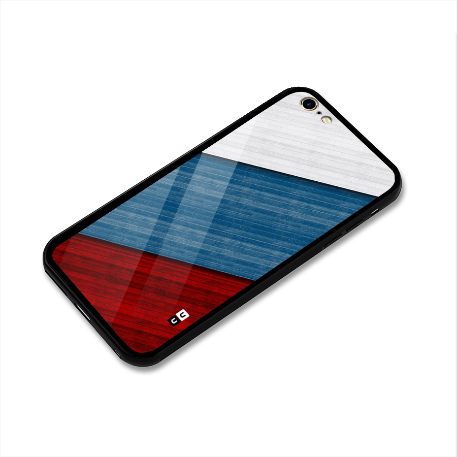 Slant Beautiful Stripe Glass Back Case for iPhone 6 Plus 6S Plus