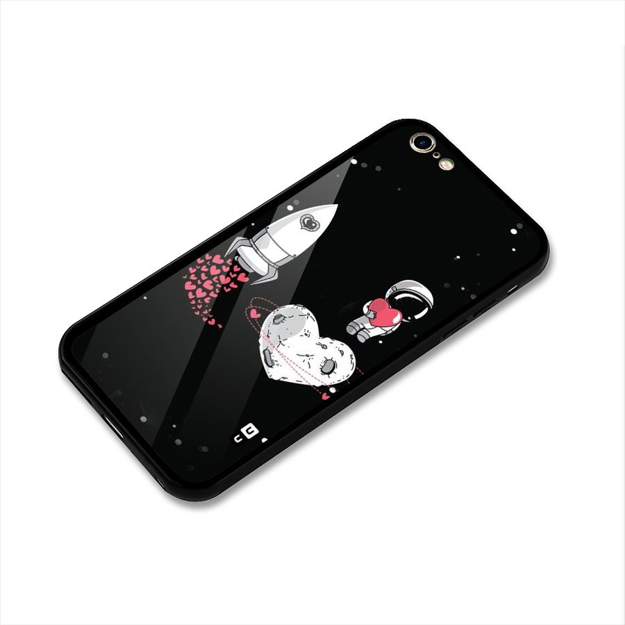 Spaceman Love Glass Back Case for iPhone 6 Plus 6S Plus