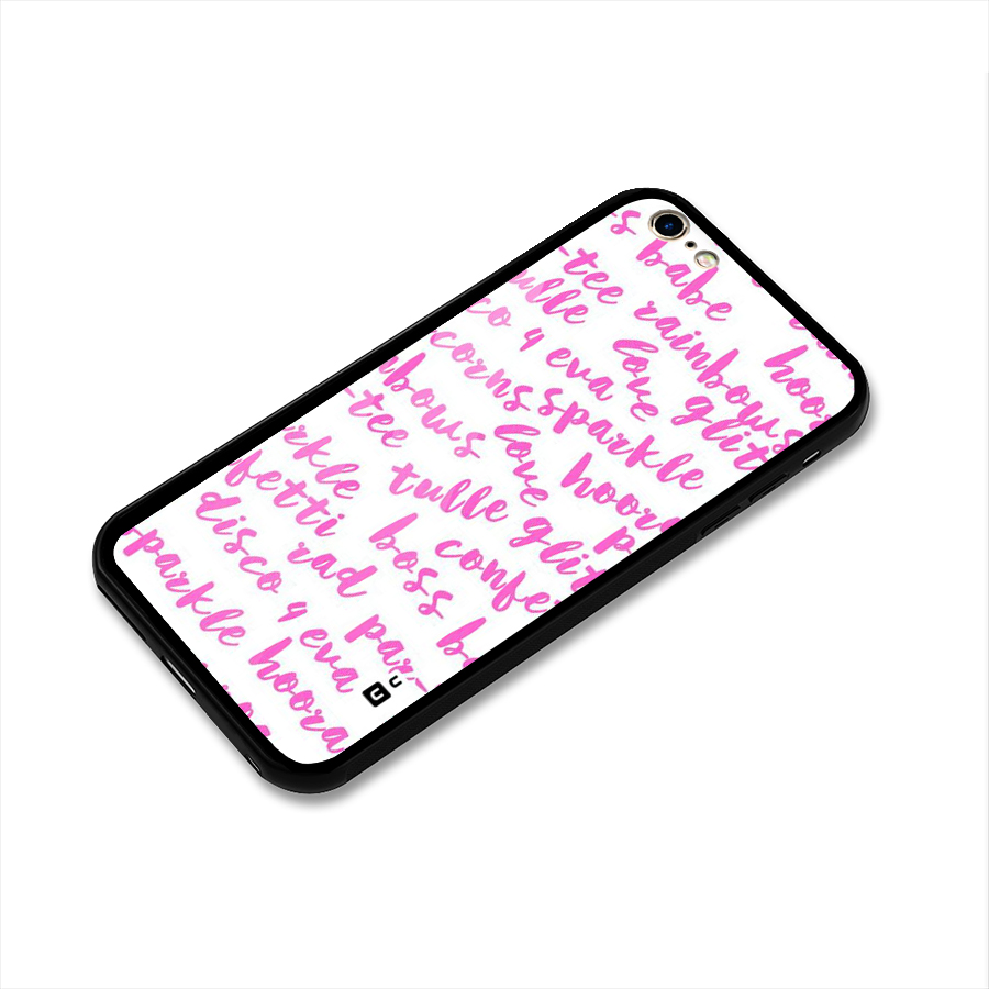 Sparkle Love Glass Back Case for iPhone 6 Plus 6S Plus