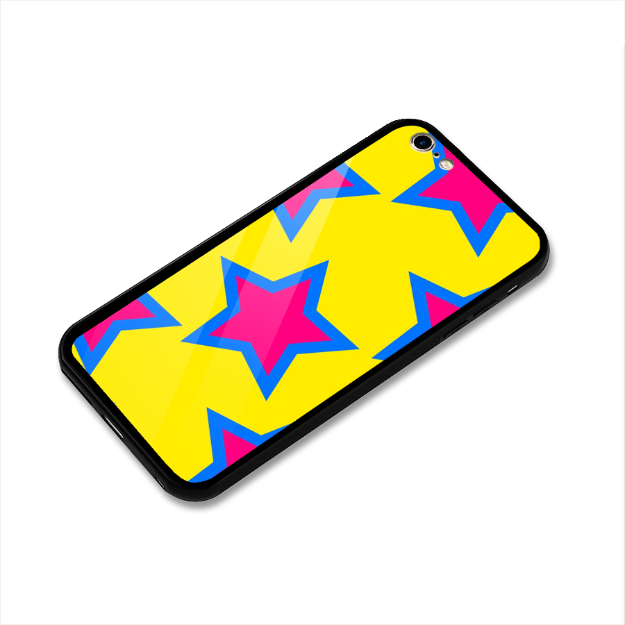 Star Pattern Glass Back Case for iPhone 6 Plus 6S Plus