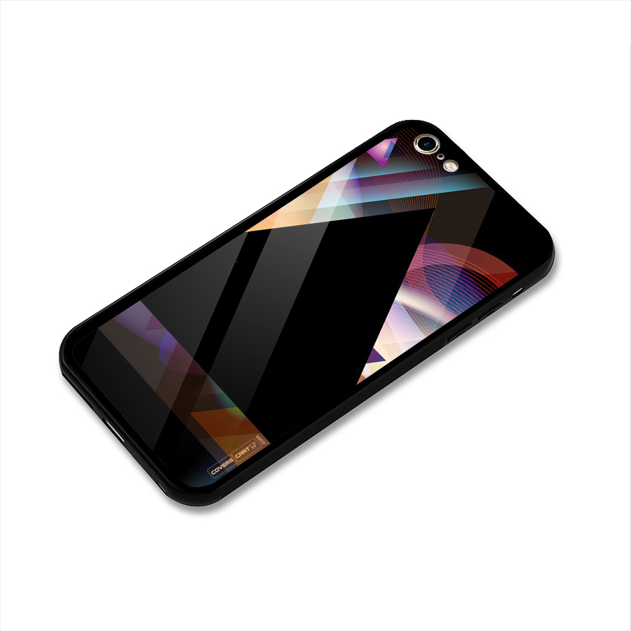 Triangle Black Abstract Glass Back Case for iPhone 6 Plus 6S Plus