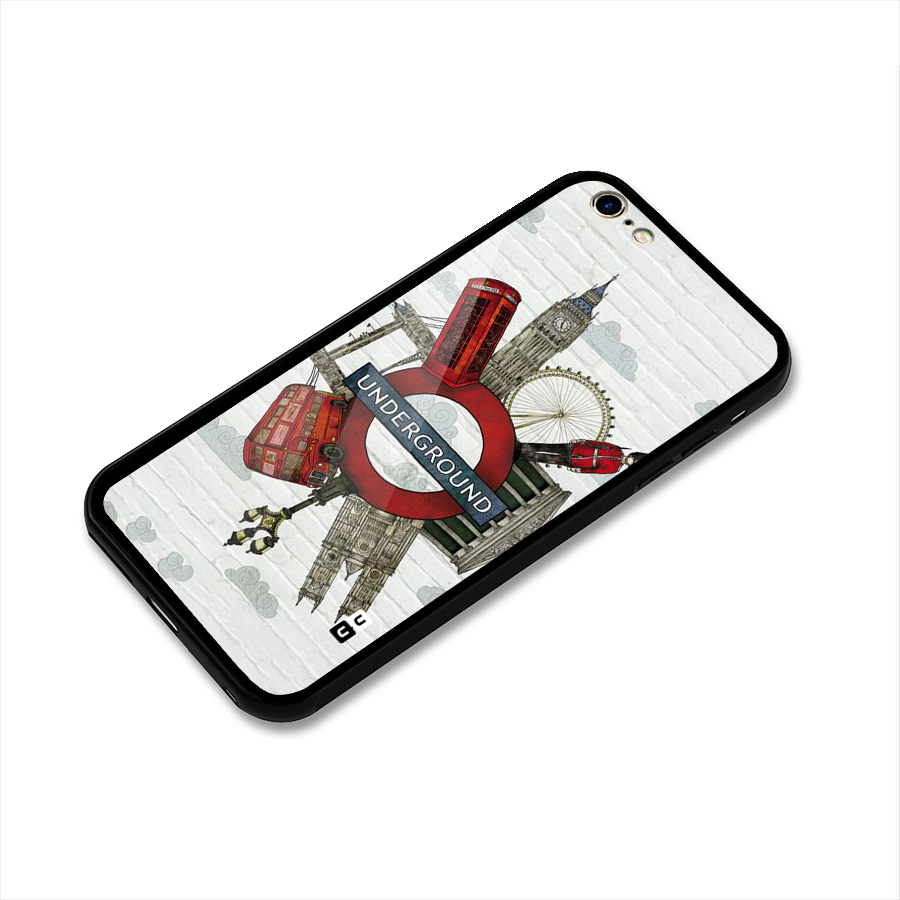 Underground Design Glass Back Case for iPhone 6 Plus 6S Plus