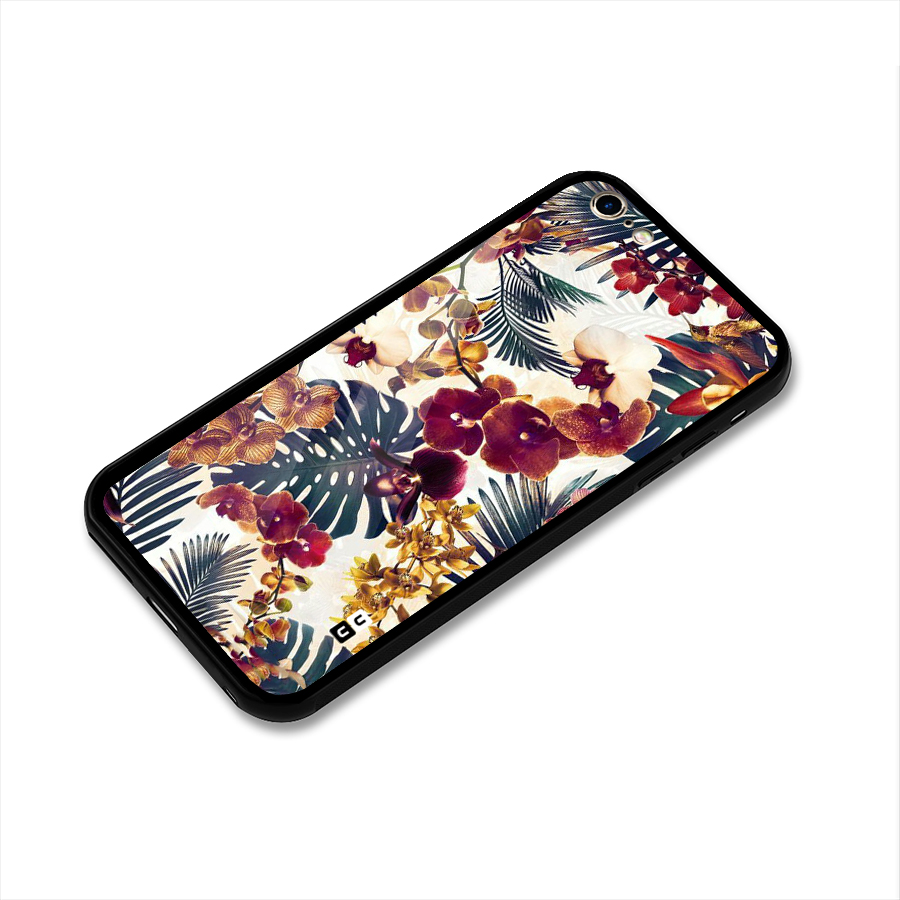 Vintage Rustic Flowers Glass Back Case for iPhone 6 Plus 6S Plus