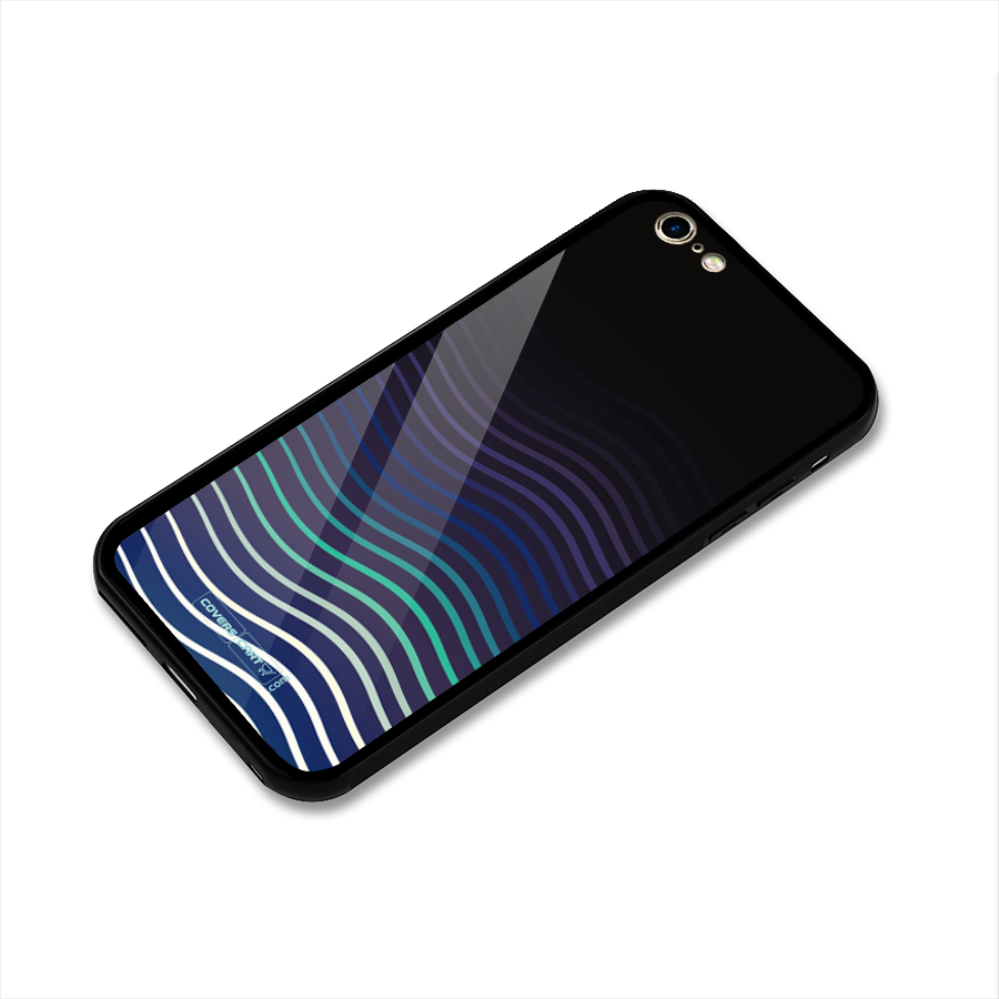 Wavy Stripes Glass Back Case for iPhone 6 Plus 6S Plus