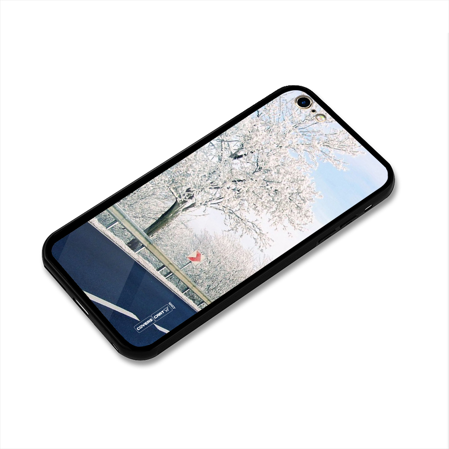 White Snow Tree Glass Back Case for iPhone 6 Plus 6S Plus