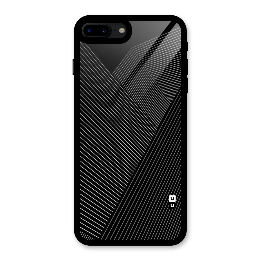 Aesthetic White Stripes Glass Back Case for iPhone 7 Plus