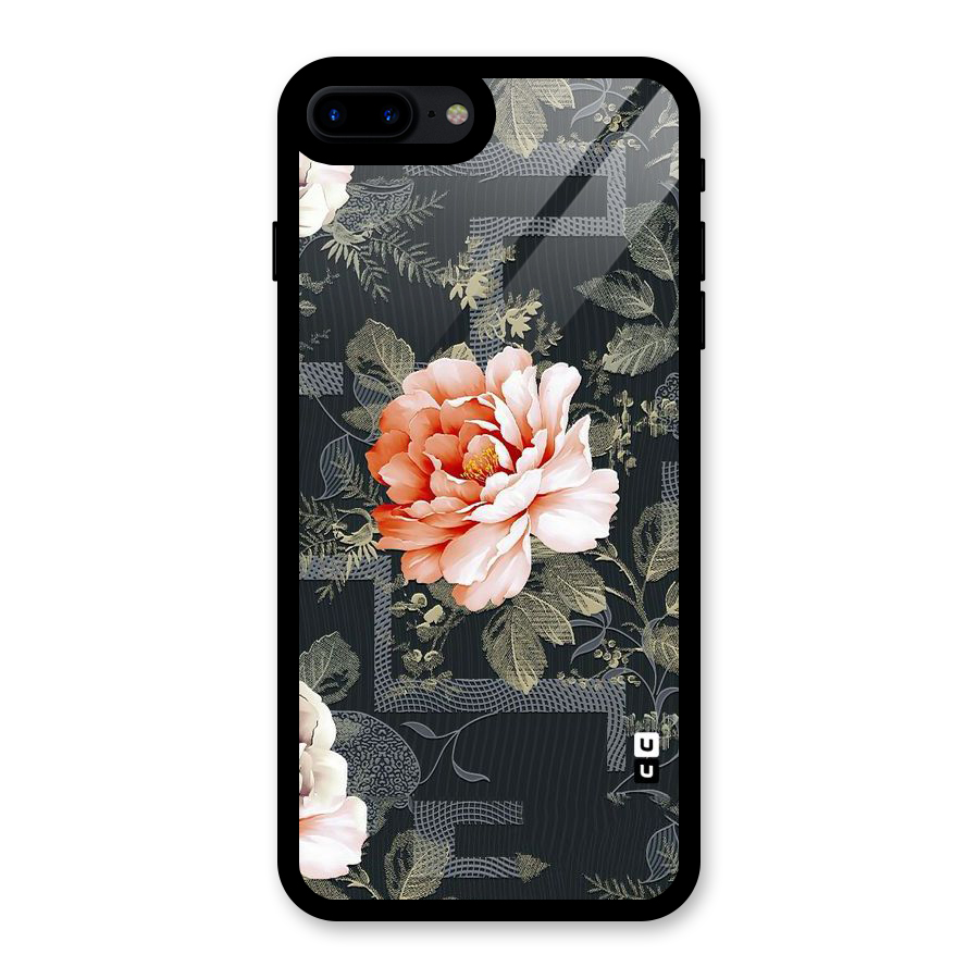 Art And Floral Glass Back Case for iPhone 7 Plus