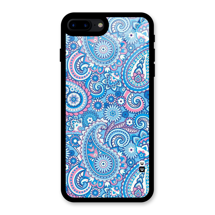 Artistic Blue Art Glass Back Case for iPhone 7 Plus